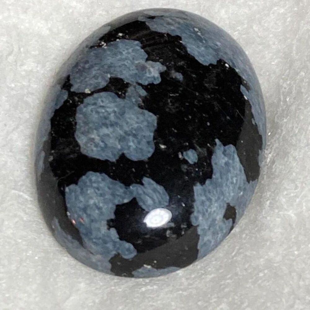 nowflake obsidian vintage old stock cabochon